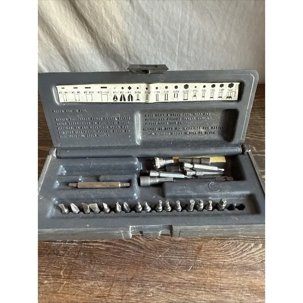 Lawson 91950 20-Piece Screwdriver & Bit Set w/ Case